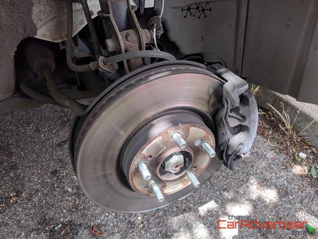 Used brake pads and discs